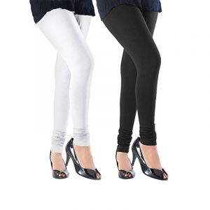 Women's Cotton Lycra Churidar Leggings Pack of 2-Girls-Women-Ladies-Online-  @ Cheap Rates-Free Shipping-30 Days Return