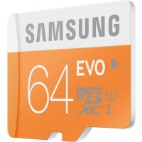 Samsung Evo 64 GB MicroSDXC Class 10 48 MB/s Memory Card
