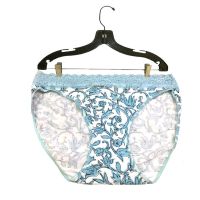 Hanes Floral Printed Lace Waistband Panty