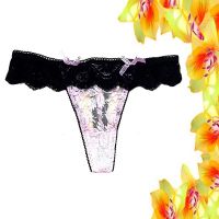 50% On Splash See Through Floral Lace Thong