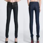 Eye-Catching  Blue & Black Women Jeans