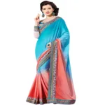 Venice Multi Color New Fancy Georgette Saree