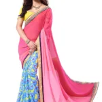 Mizzoli Multi Designer Georgette Printed Sarees