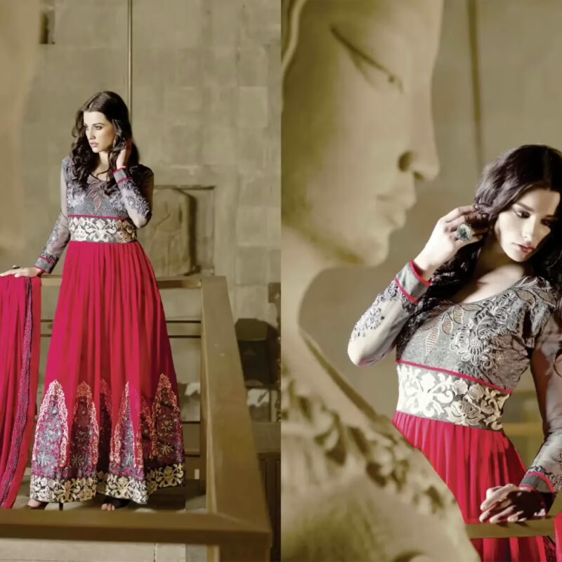 Hi-Fashion Cotton Salwar Kameez (Semi Stitched)