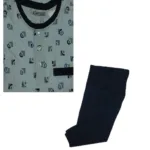 King Club Sky Blue Printed Loungewear
