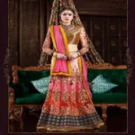 Hi-Fashion Embroidered Multicolour Lehenga Choli