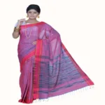 Pazaar Dark Pink Festival Saree With Matching Blouse Piece