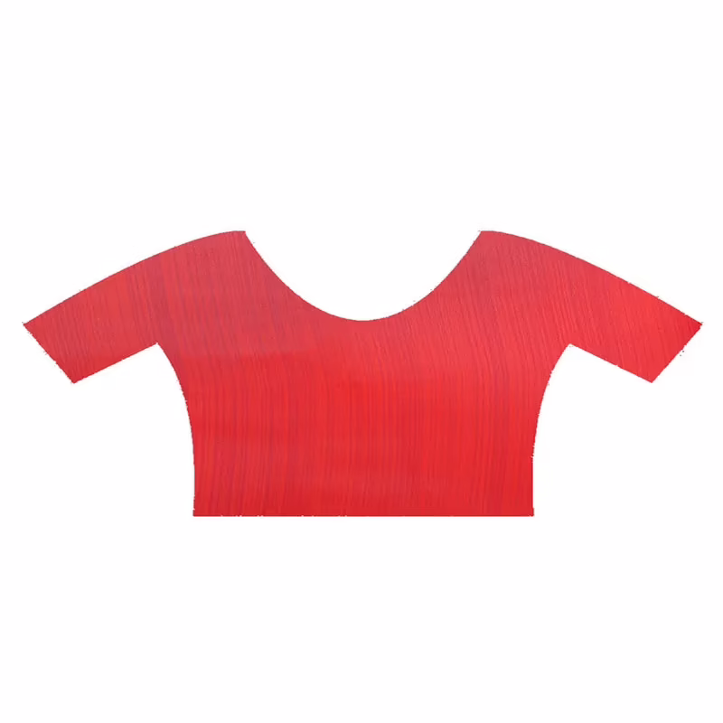 Lookslady Printed Red Faux Georgette saree - Image 4