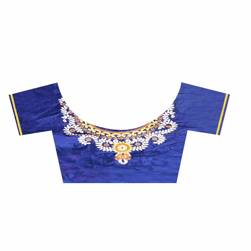 Lookslady Embroidered Beige Georgette Lehenga Saree - Image 3