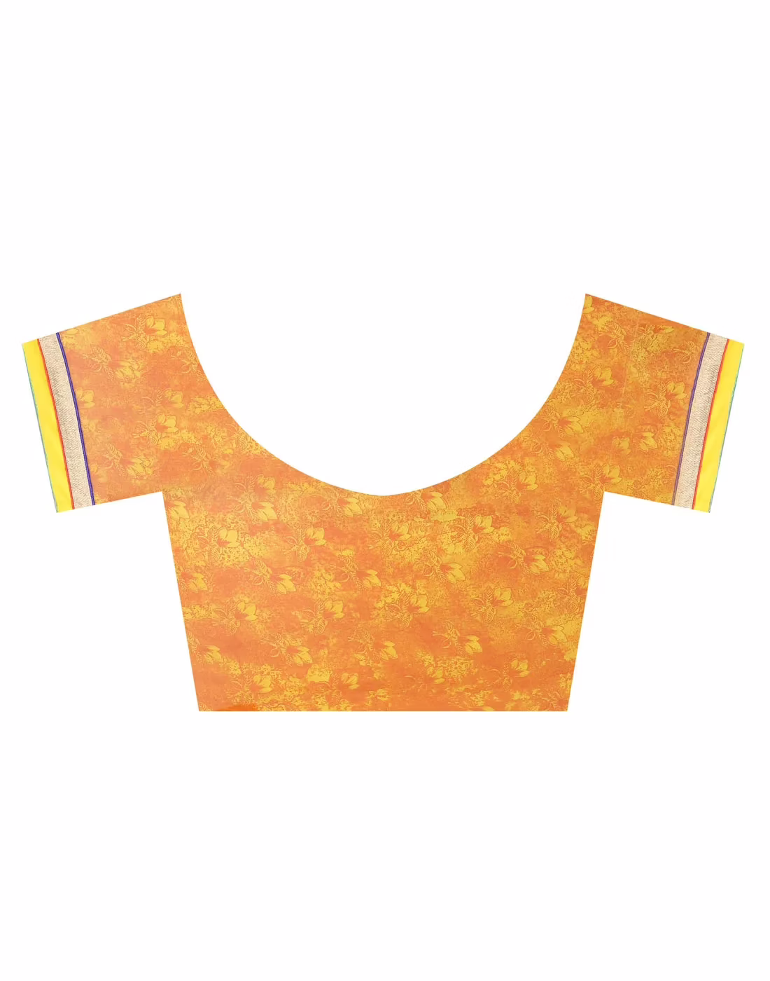 Lookslady Printed Yellow Faux Georgette saree - Image 2