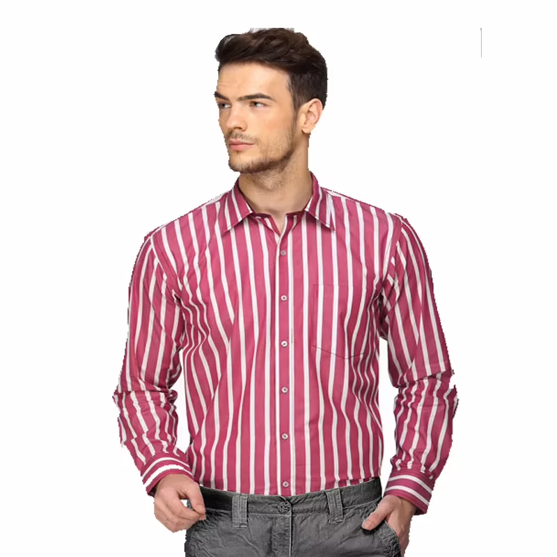 RED STRIPE SMART FORMAL SHIRT