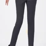 Black Side Pocket Buttoned Elastic Waist Jegging Size-30,32,34