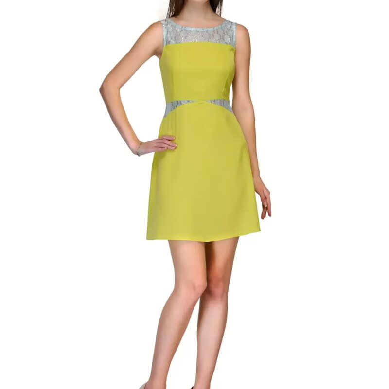 Raas prêt Lime Green Day Wear Short Dress