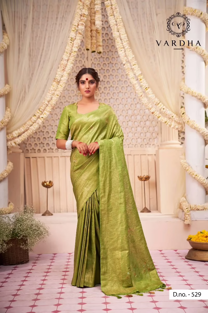 Amara Green Zari Women Saree