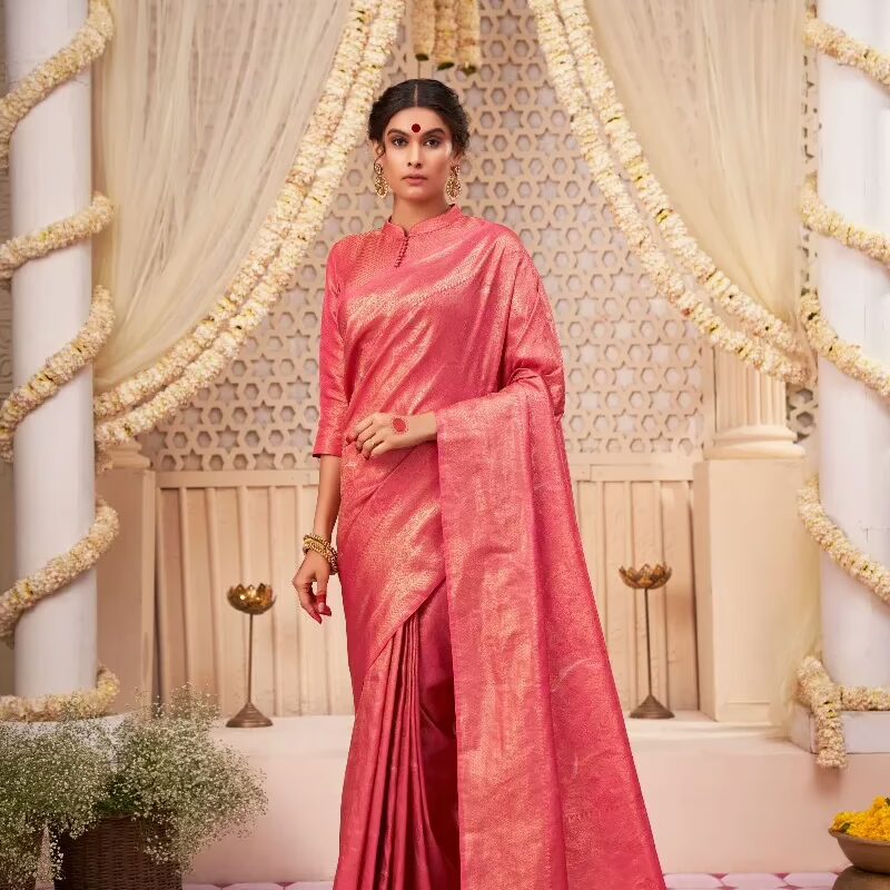 Amara Red Zari Women Saree