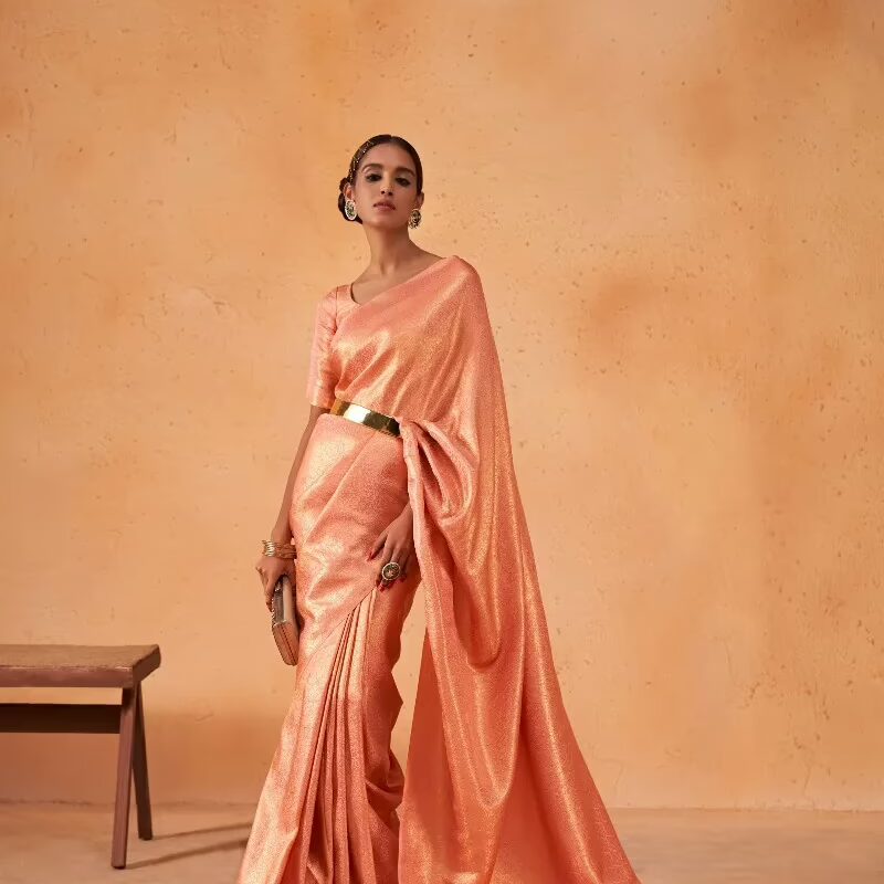 Asya Vol.3 Orange Zari Women Saree