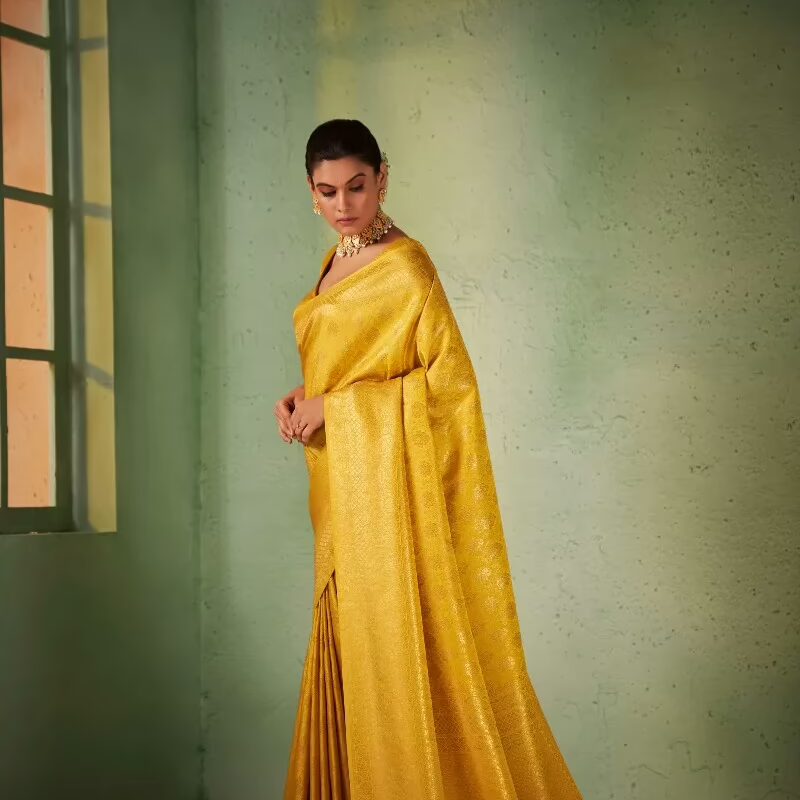 Asya Vol.5 Yellow Zari Women Saree