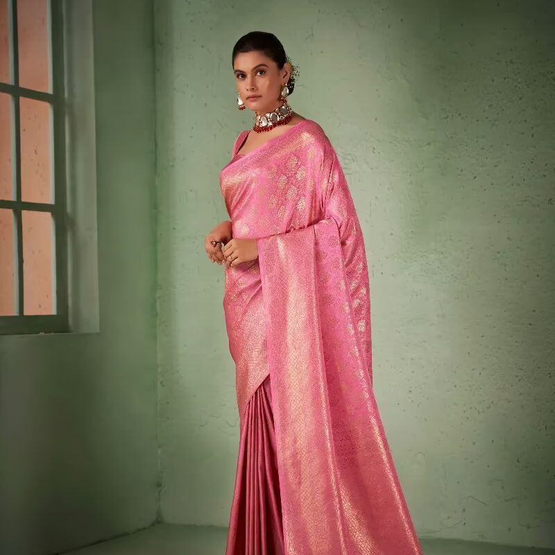 Asya Vol.5 Pink Zari Women Saree
