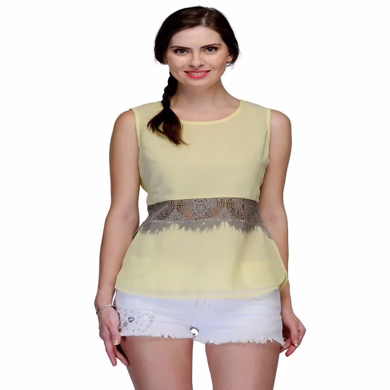 Bumpkin Lace cutwork sleeveless top
