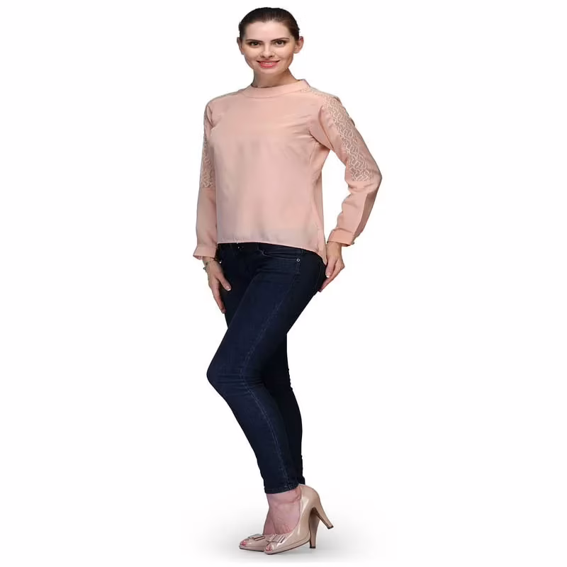 Bumpkin Slight hi-lo pink formal shirt