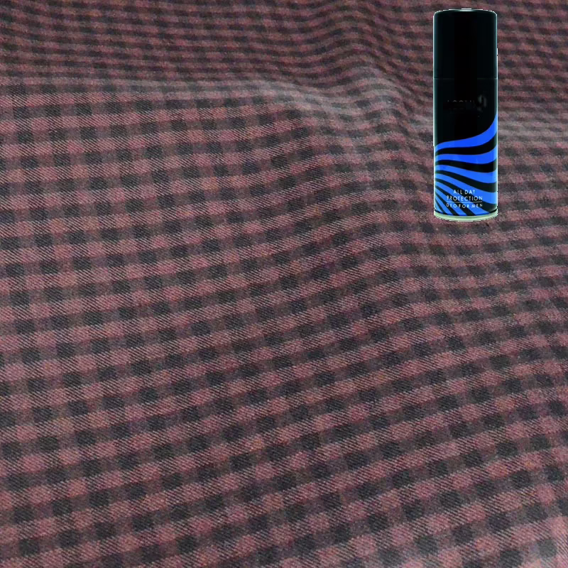 Raymond Black & Purple Check Tweed Coat Fabric Free Deo