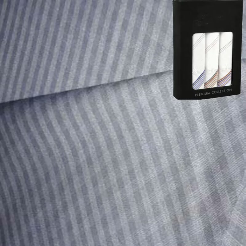 Raymond Black Large Check Trouser Fabric Free Handkerchief