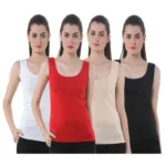 Combo Of 4  Multicolour Cotton Tank Top
