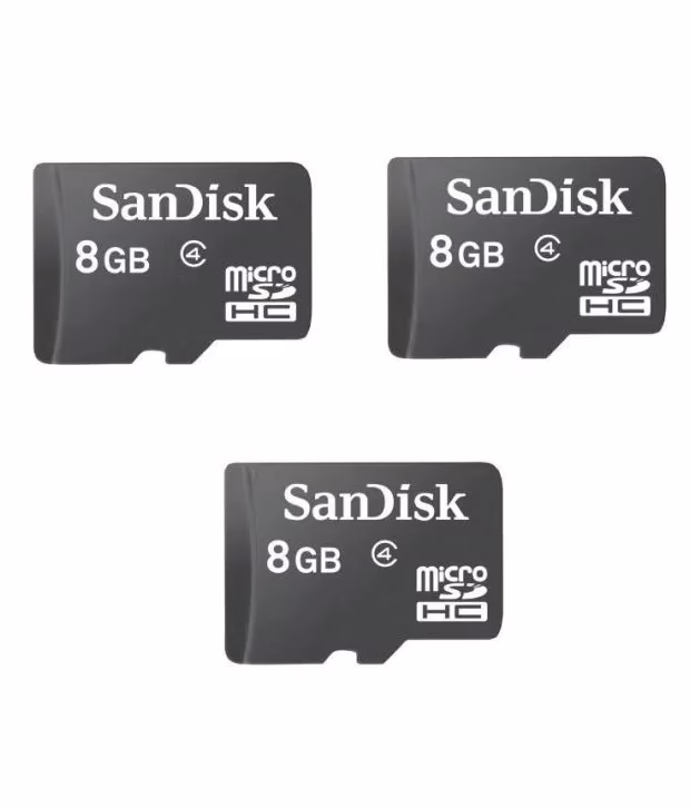 Pack Of  3 SanDisk 8GB Ultra Micro SD Card