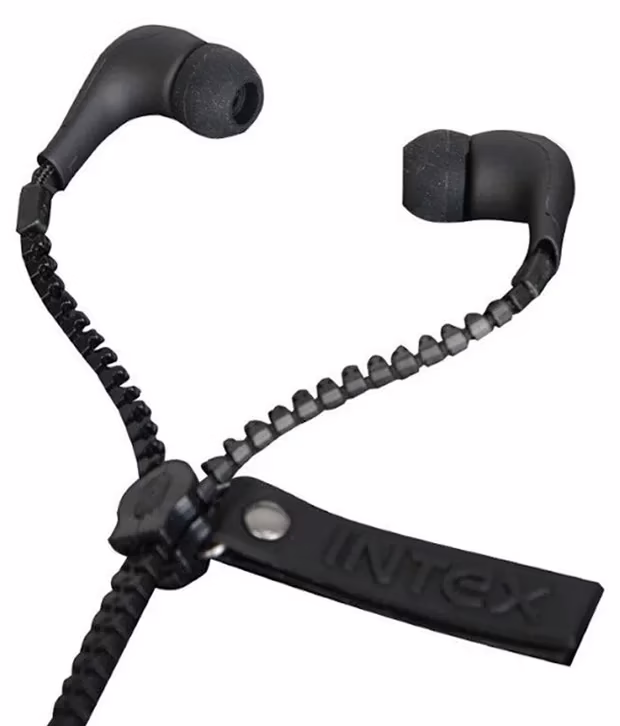Intex ZIPPER In Ear Wired Earphones Without Mic