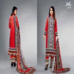 Mizzoli Multi Colour Crape Silk Straight Suit