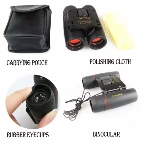 SuperDeals Day and Night Vision Binoculars with Coated Orange Lens