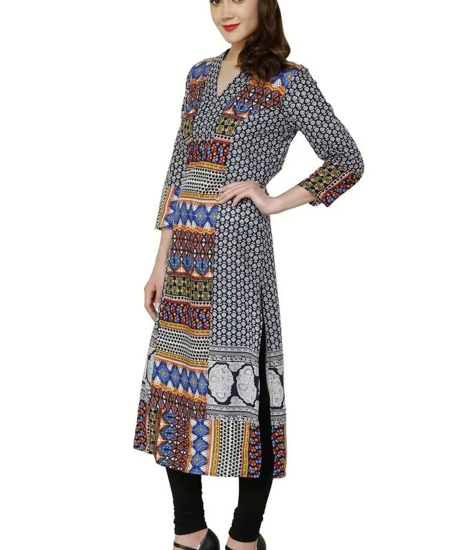 Chiktones Cotton Printed Long Kurti