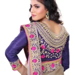 Akriti Grey Traditional Saree With Matching Blouse Piece