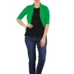 MSS Wings Green Viscose High Fashionable Shrug