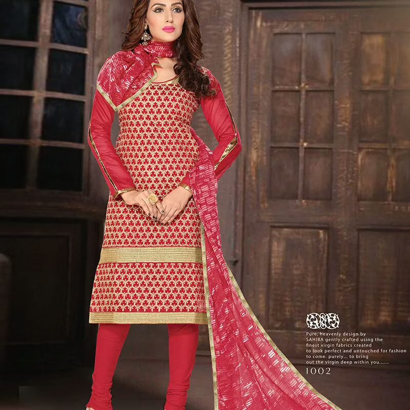 V&V Latest Pure Chanderi Cotton Fancy Salwar Suits