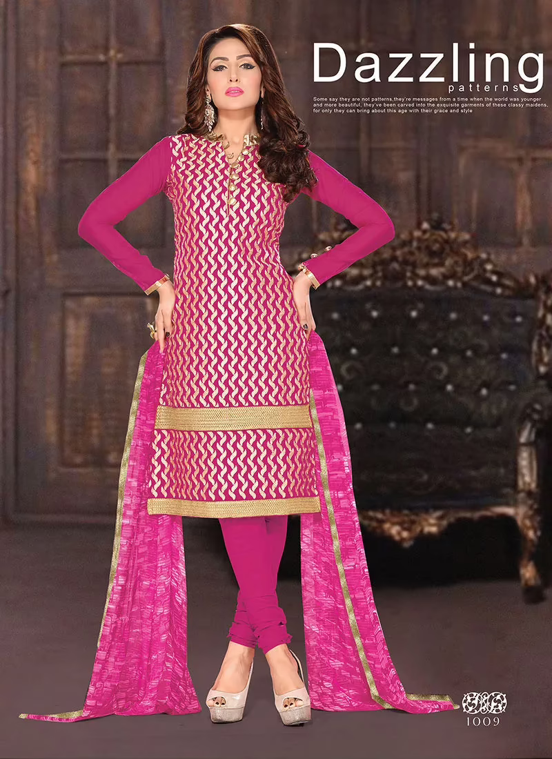 V&V New Fancy Pure Chanderi Cotton Salwar Suits