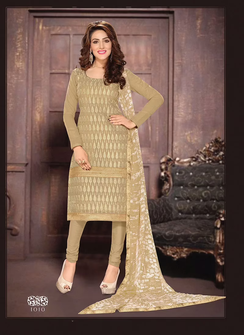 V&V New Pure Chanderi Cotton Salwar Suits