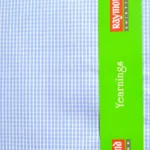 Raymond Blue & White Check Cotton Shirting Fabric