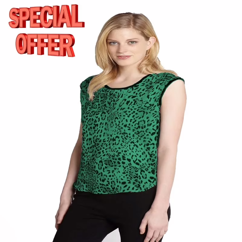 50% Off On Animal Print Sleeveless Top