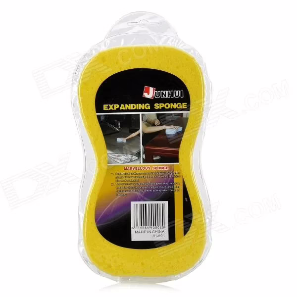SuperDeals Expanding Sponge Pad for Wash Cleaning Polishing