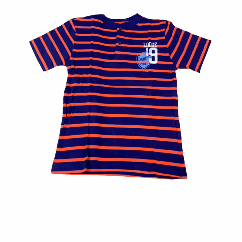 Faded Glory-Stylish Blue & Orange Tee (8-9 Years) - Image 4