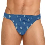 US Polo Regular Fit Underwear-Sky Blue with Stickers