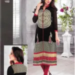 Black-Casual Full Sleeve Women's Kurti