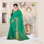 Meera Green Tussar Jacqard Silk Saree