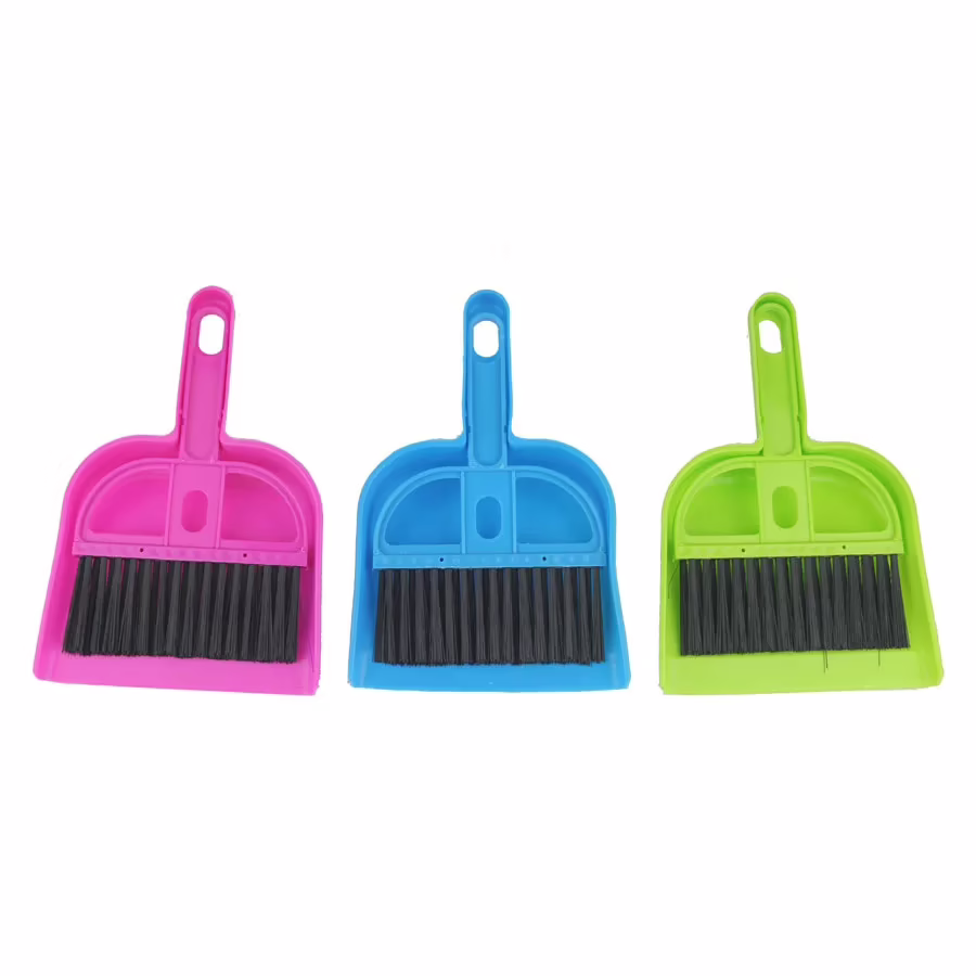 SuperDeals Set of 2 Mini Dustpan Set With Brush - Image 3