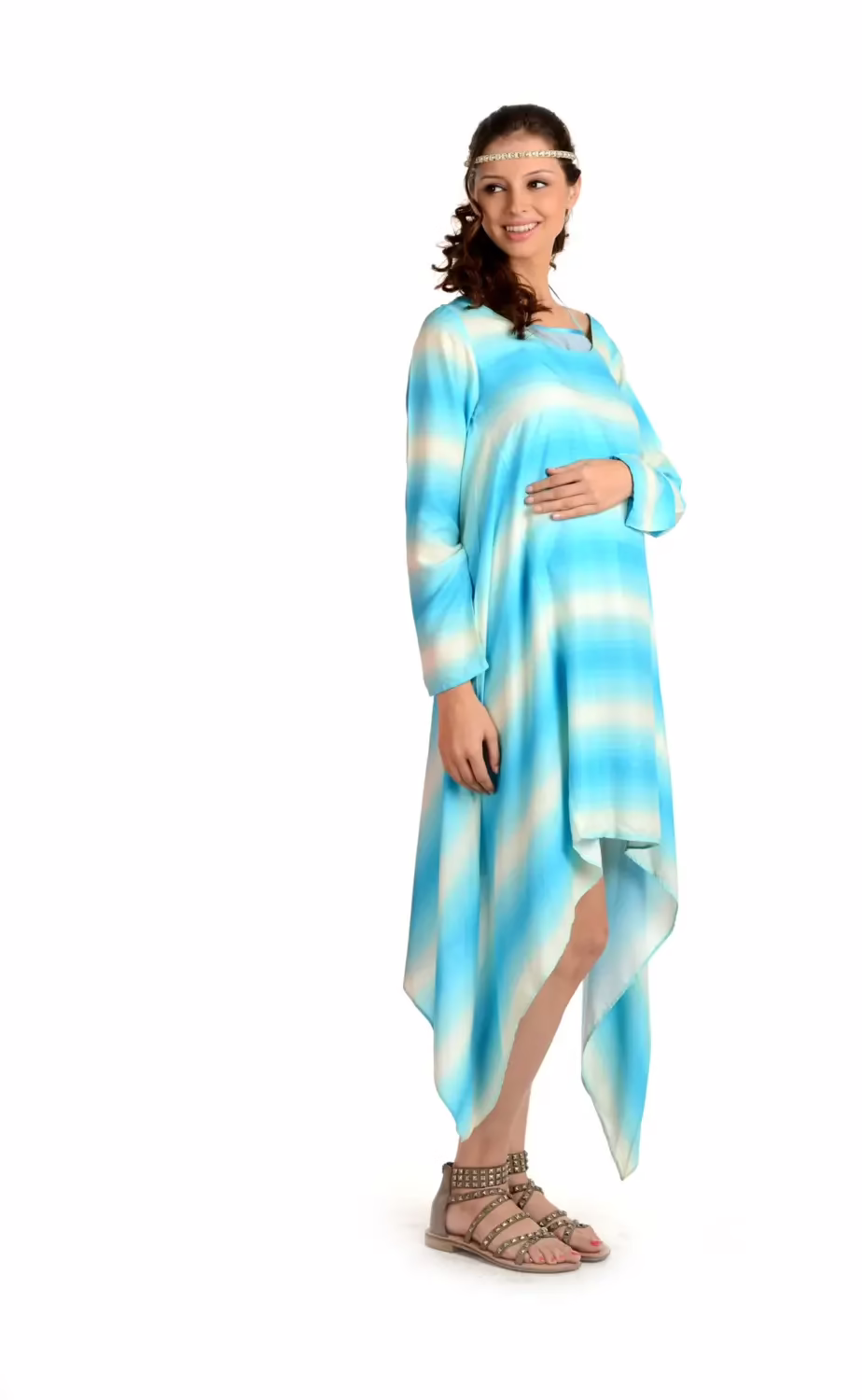 Radiation Safe-House of Napius- Long dress with Assymmetrical bottom