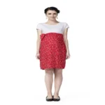 Radiation Safe-House of Napius-Aline Red Knee Length Flowing Dress