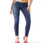Elegant Skinny Fit Blue Women Jeans