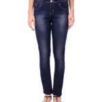 Elegant Blue Slim Fit Women Jeans