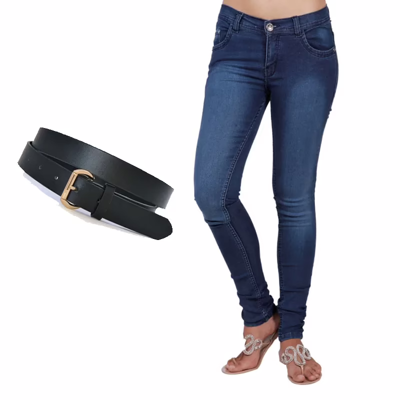 Navy Blue Slim Fit Women Jeans